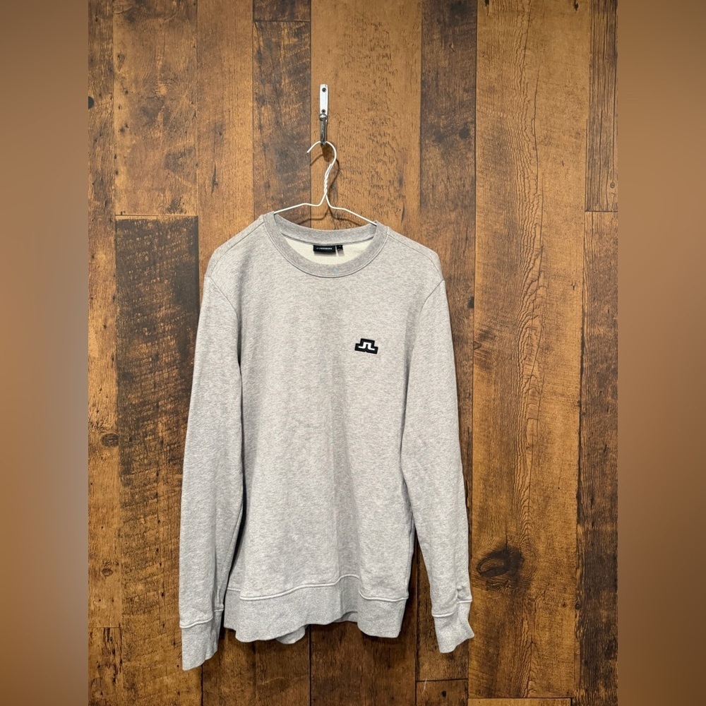 JLindeberg men’s Gray Crewneck Sweater small EUC